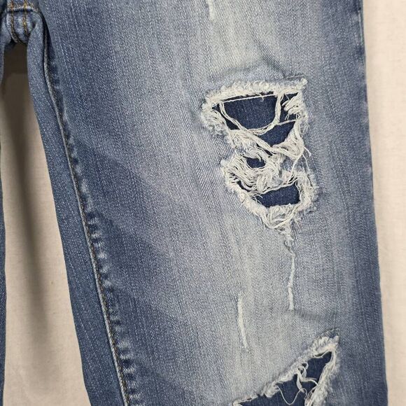 Judy Blue Skinny Fit Jeans 9/29 Distressed Frayed Hem - Picture 4 of 12